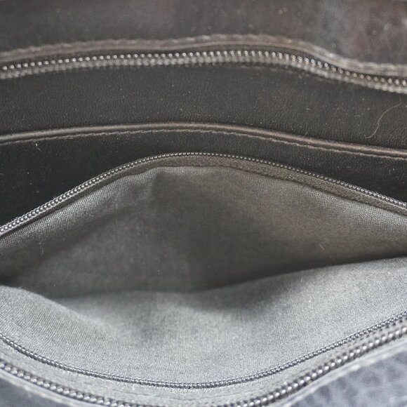 Coach Sonoma Black Pebbled Leather Large Flap Crossbody Bag - Picture 13 of 16